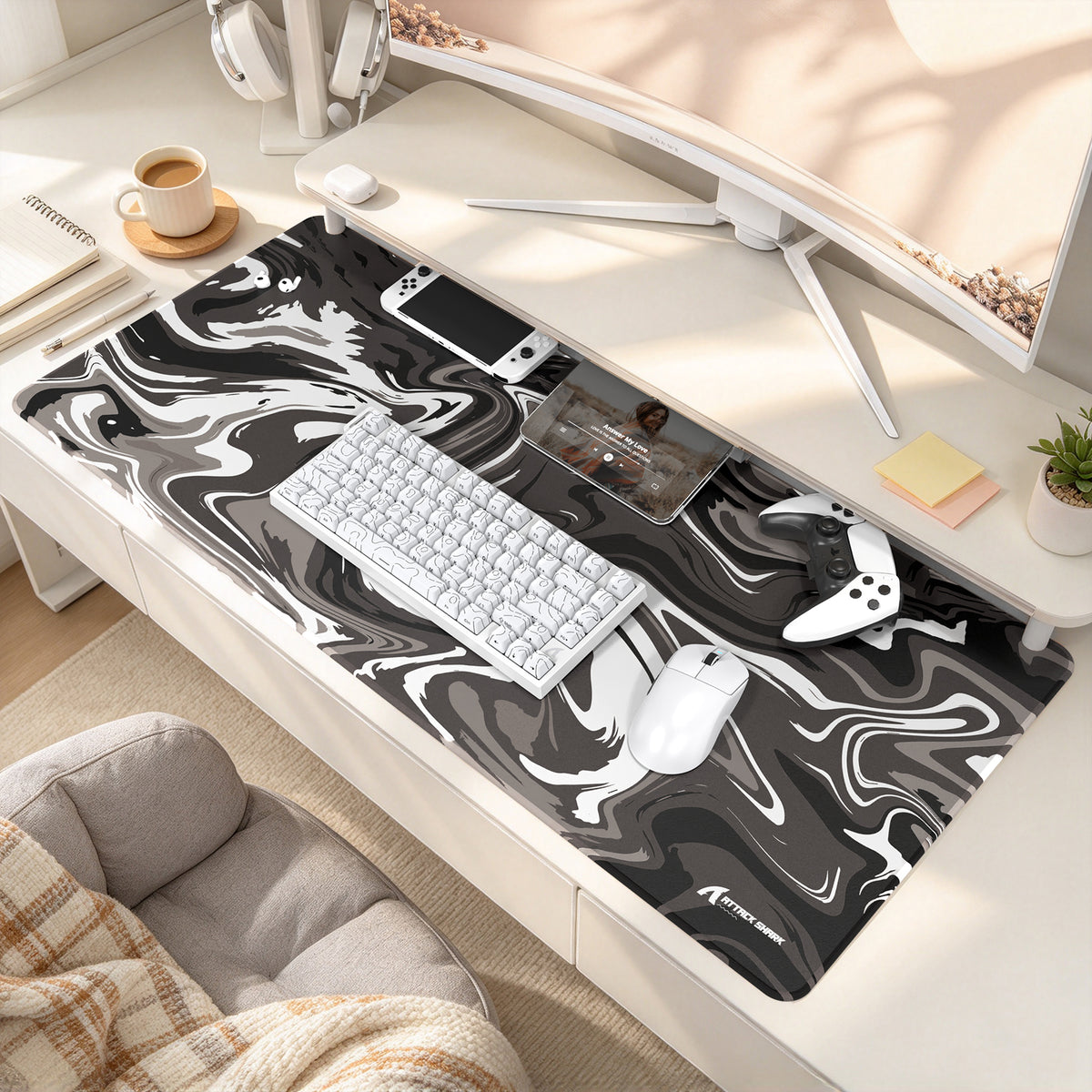 ATTACK SHARK CM02PRO e스포츠 게이밍 마우스패드 (900x400x4 mm)