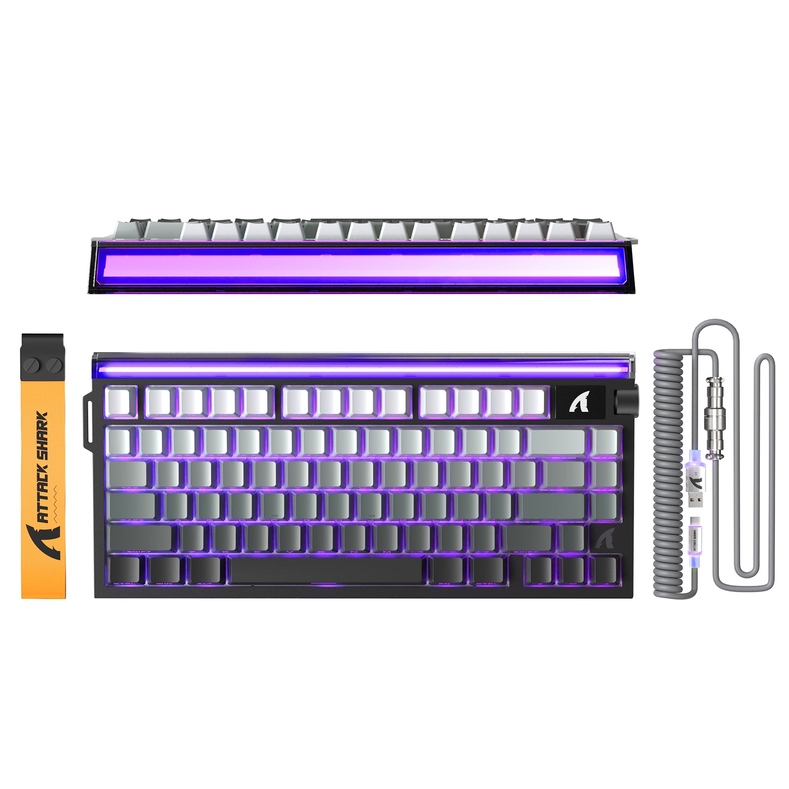 ATTACK SHARK R85 HE 래피드 트리거 키보드 C01ULTRA LED 케이블 포함
