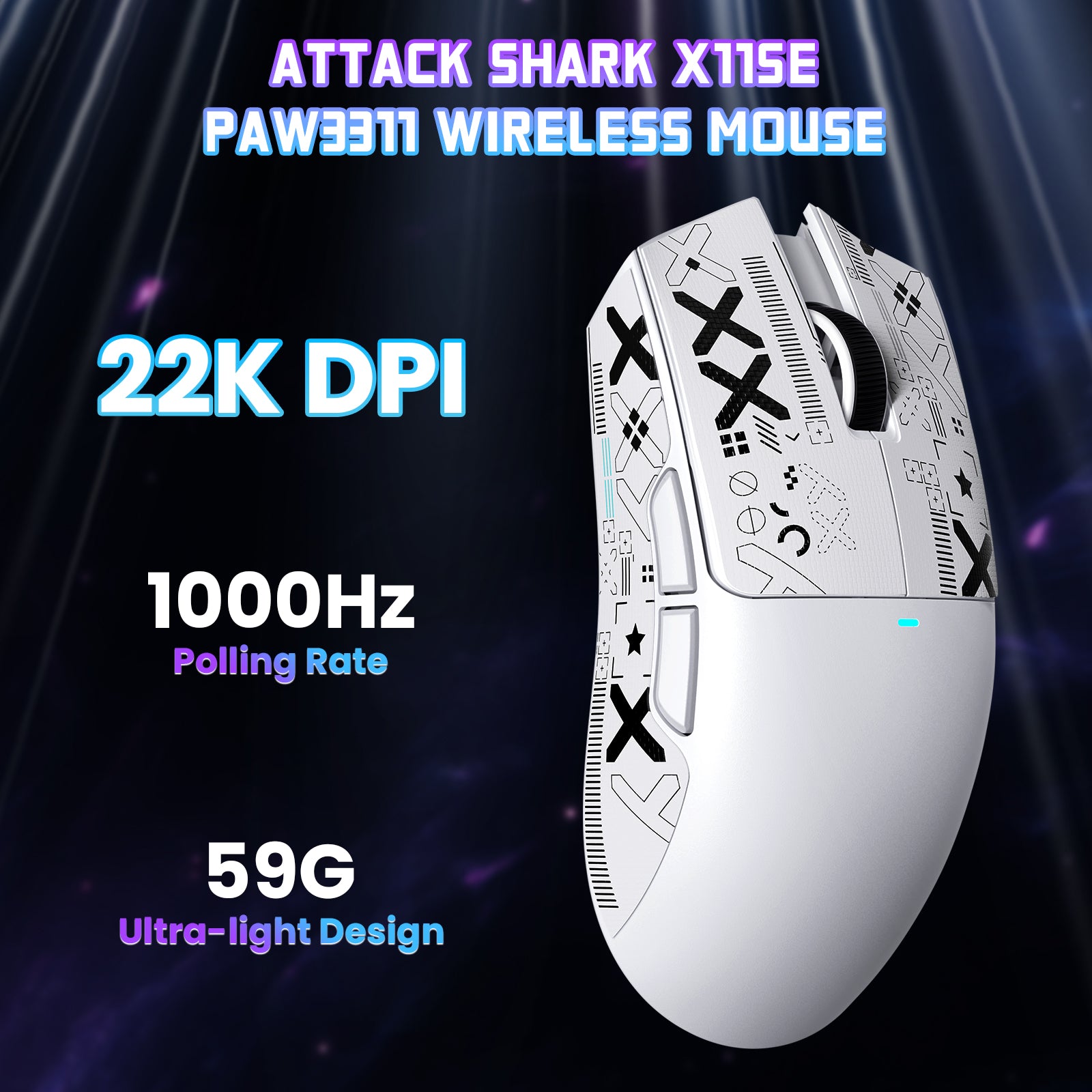 ATTACK SHARK X11SE 무선 게이밍 마우스