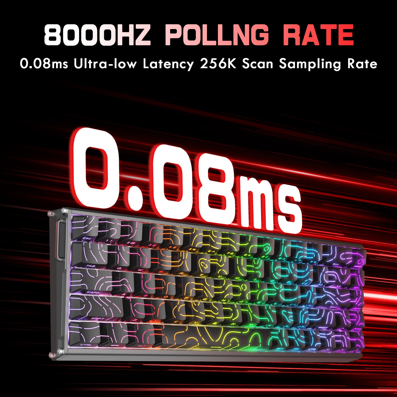 ATTACK SHARK X68MAX HE 래피드 트리거 CNC 알루미늄 키보드 마그네틱 스위치 C01Ultra RGB 코일 케이블 포함
