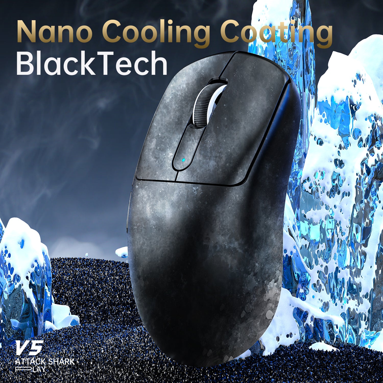 ATTACK SHARK V5 초경량 트라이 모드 게이밍 마우스