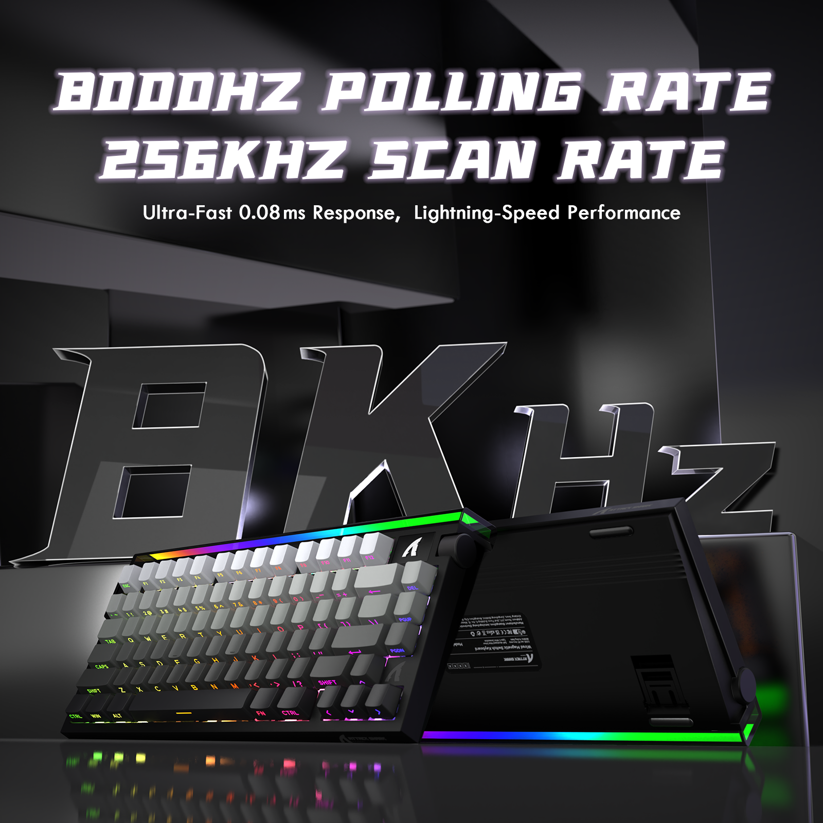 ATTACK SHARK R85 HE 래피드 트리거 키보드 맞춤형 라이트박스 자석 스위치