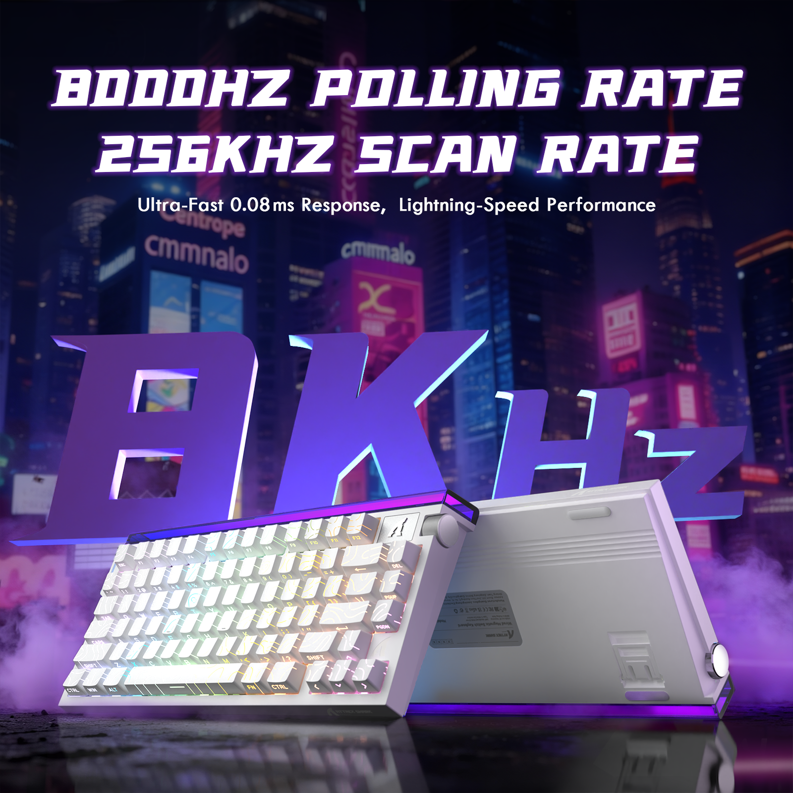 ATTACK SHARK R85 HE 래피드 트리거 키보드 맞춤형 라이트박스 자석 스위치