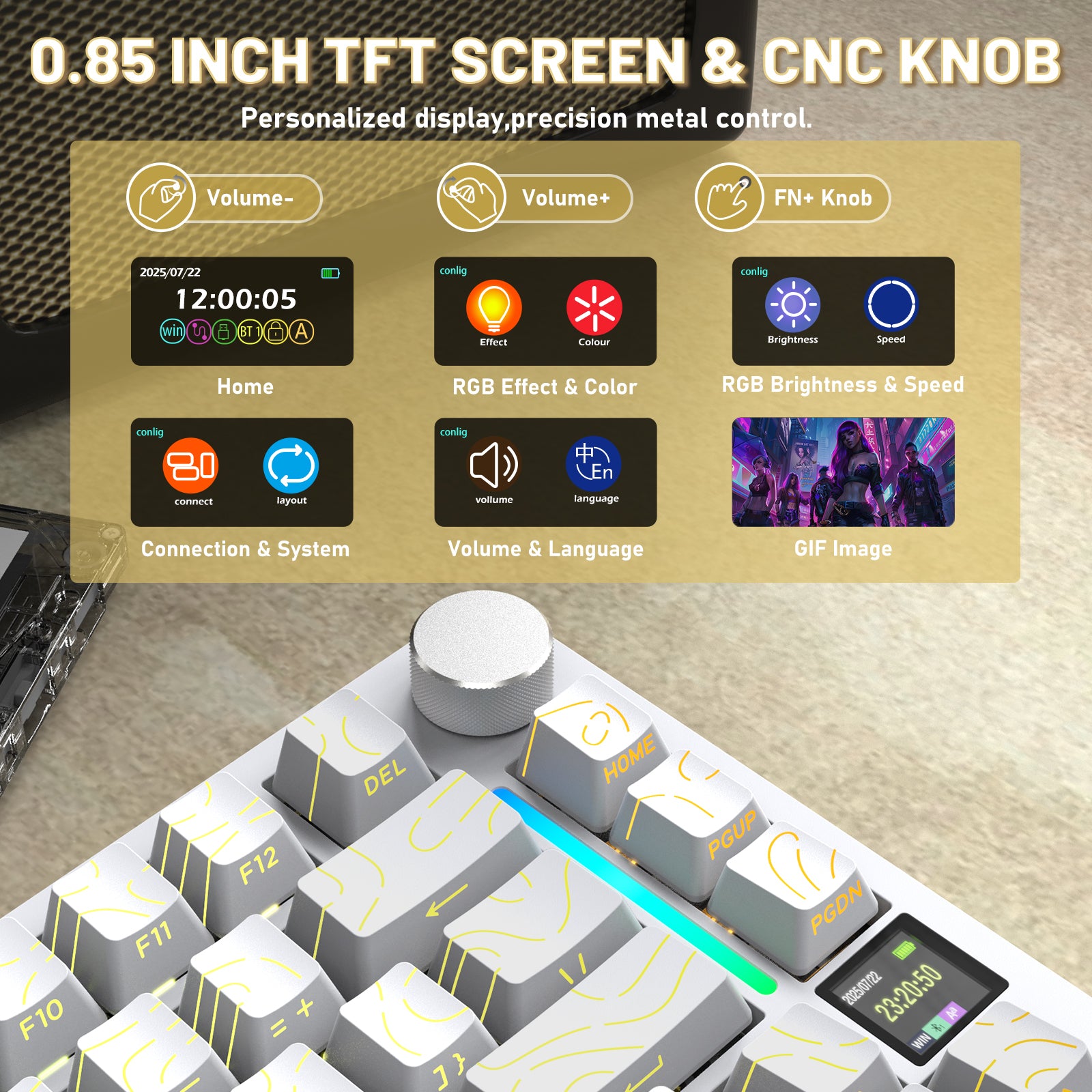 ATTACK SHARK X820ULTRA 기계식 키보드 C01ULTRA 코일 케이블 포함