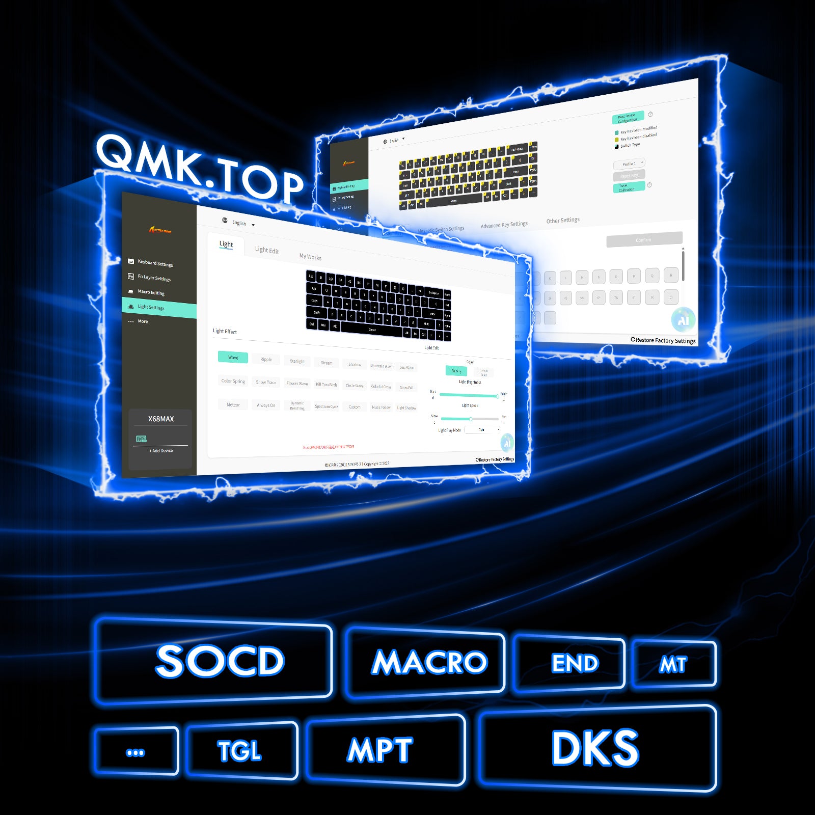 ATTACK SHARK X68MAX HE 래피드 트리거 CNC 알루미늄 키보드 마그네틱 스위치 C01Ultra RGB 코일 케이블 포함
