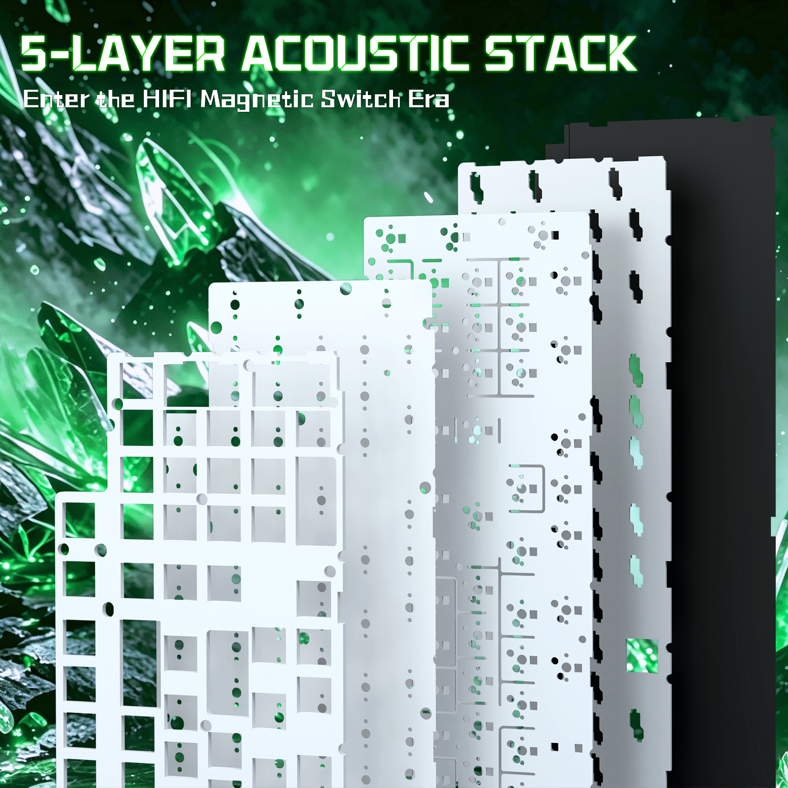 ATTACK SHARK R98 HE 카본 파이버 유선 빠른 트리거 마그네틱 스위치 키보드 C01 Ultra RGB 코일 케이블 포함