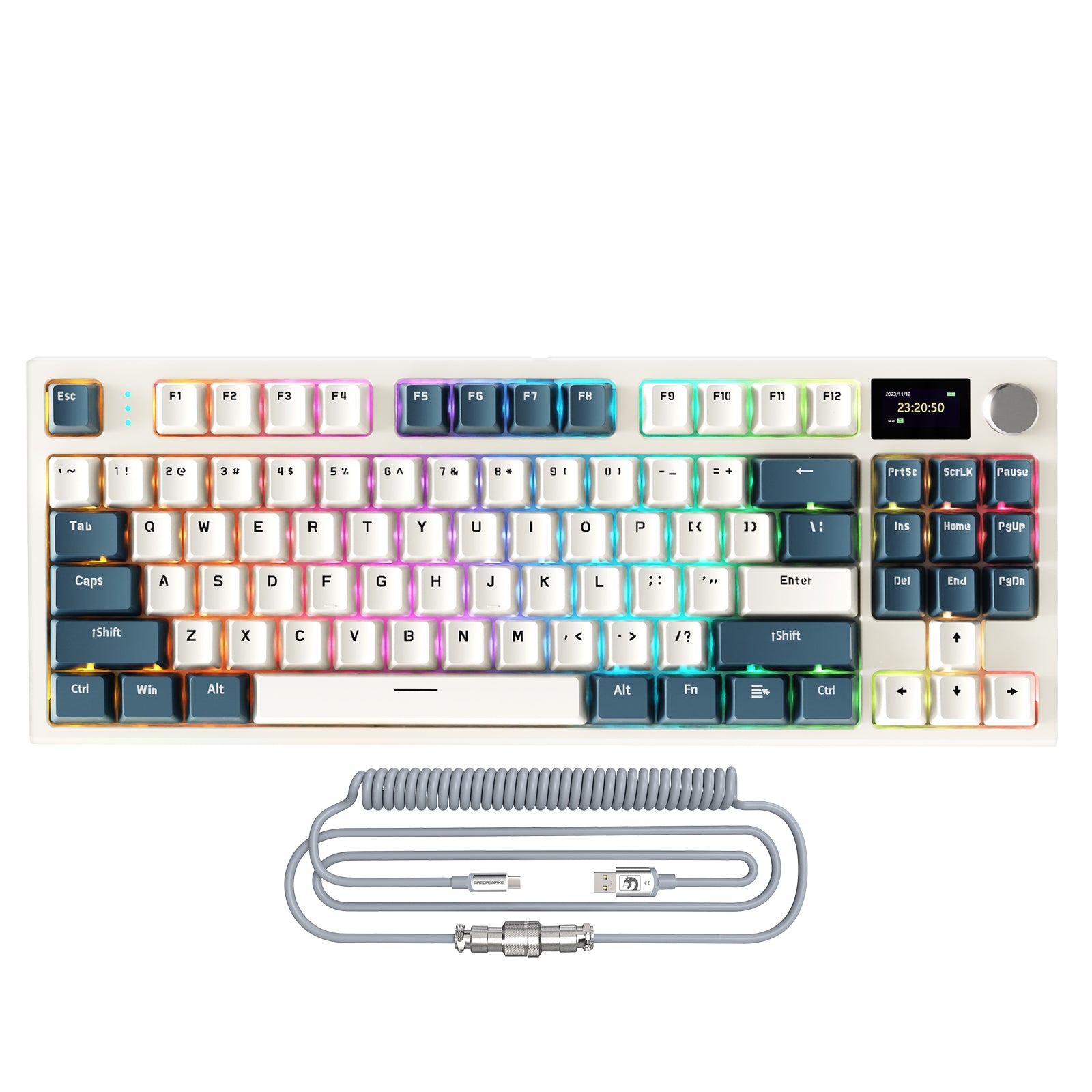 ATTACK SHARK K86 코일 케이블 포함 무선 기계식 키보드