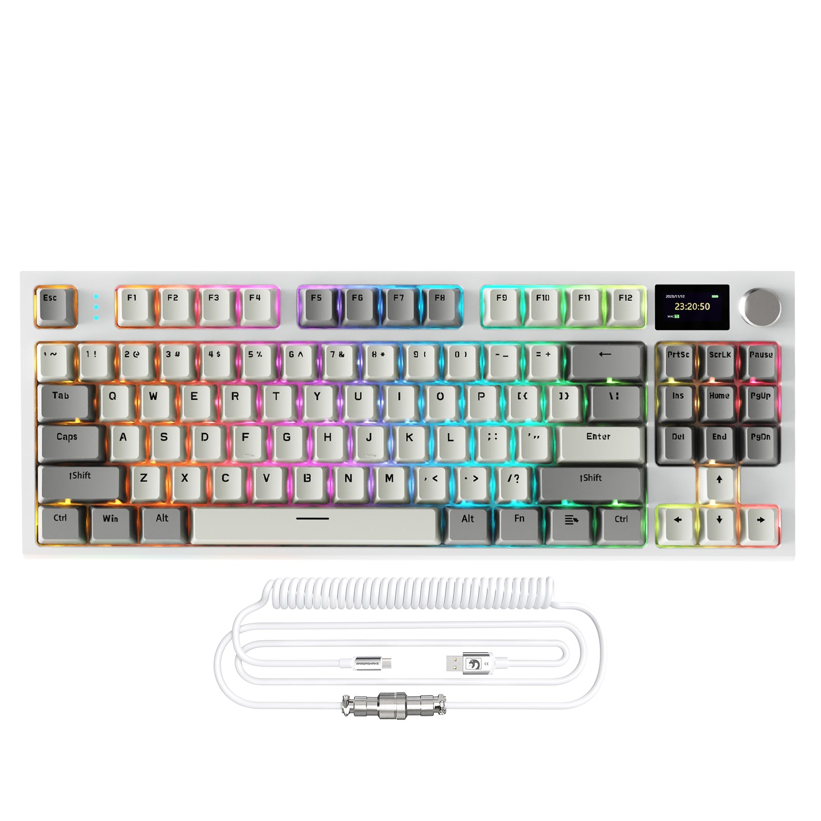 ATTACK SHARK K86 코일 케이블 포함 무선 기계식 키보드