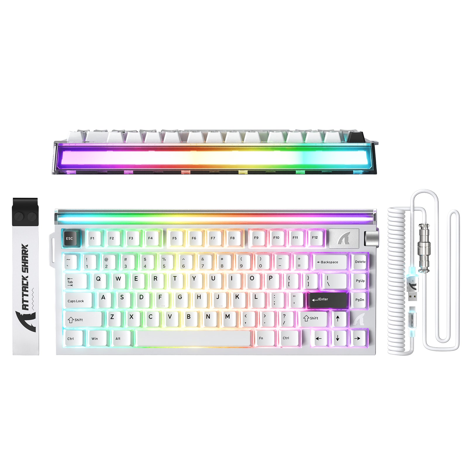 ATTACK SHARK R85 HE 래피드 트리거 키보드 C01ULTRA LED 케이블 포함