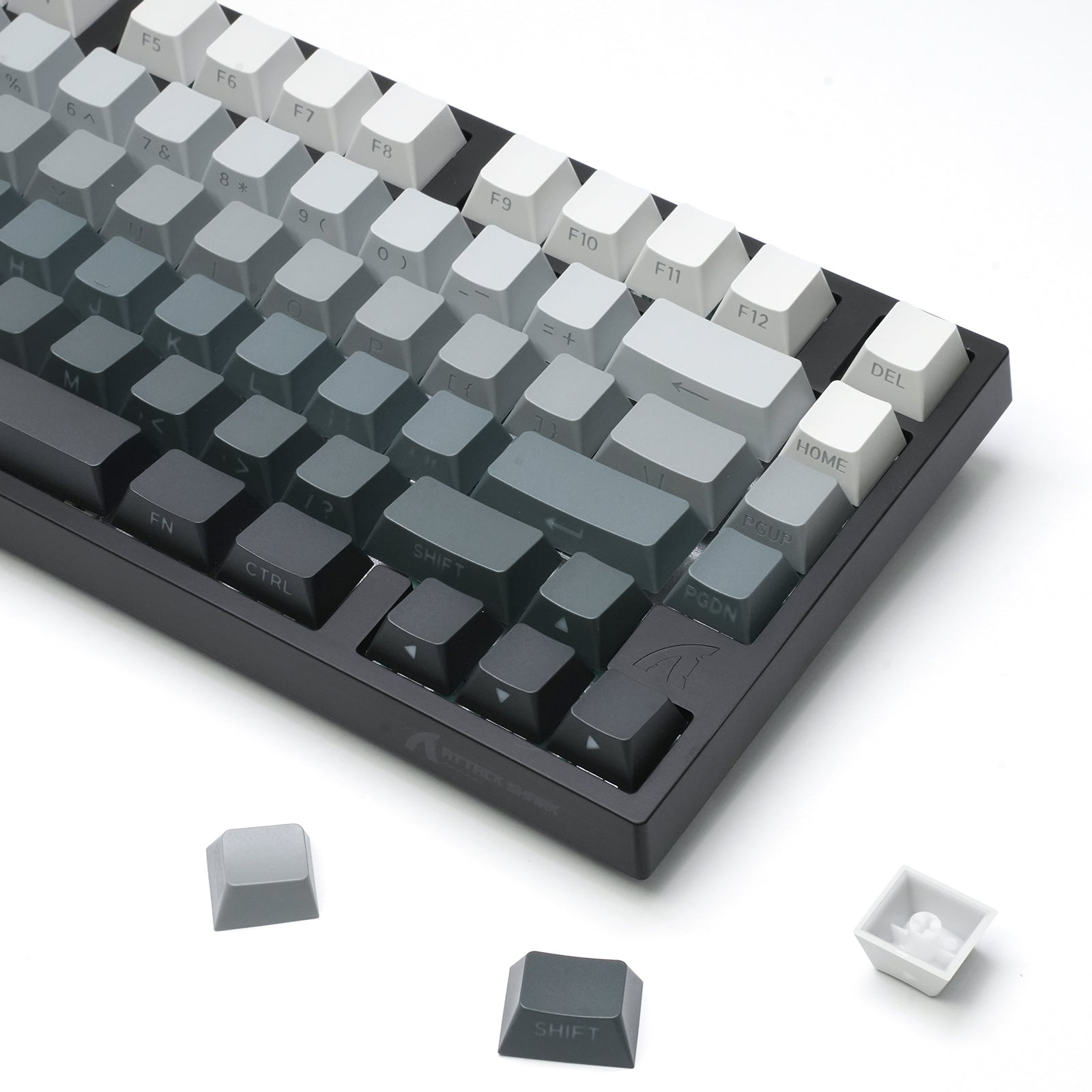 ATTACK SHARK SK06 135키 빛 투과 키캡, ANSI/ISO