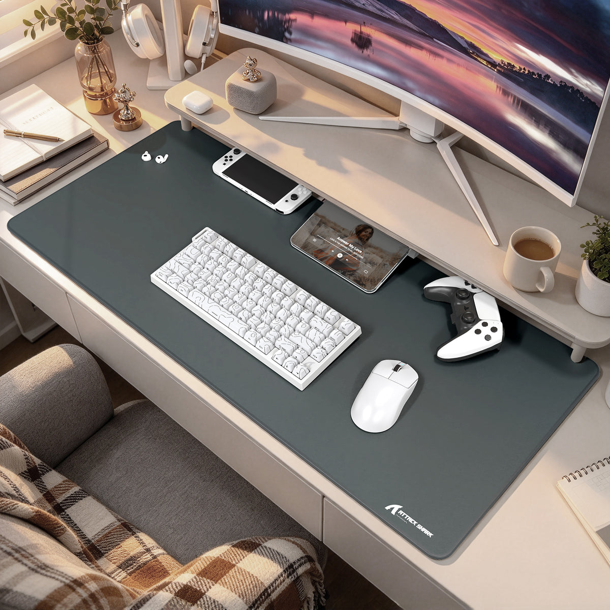 ATTACK SHARK CM02PRO e스포츠 게이밍 마우스패드 (900x400x4 mm)