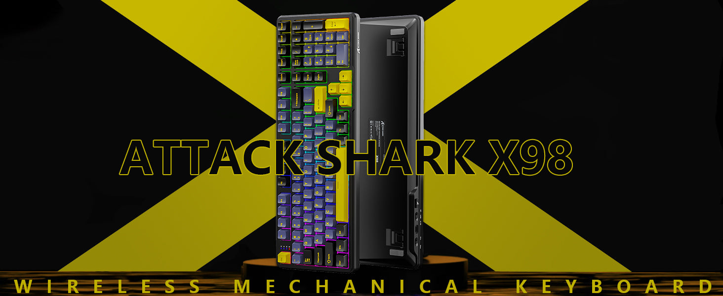 ATTACK SHARK X98 풀사이즈 무선 기계식 키보드