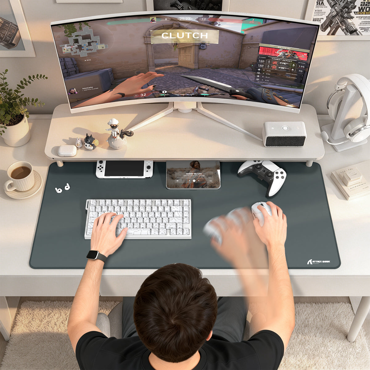 ATTACK SHARK CM02PRO e스포츠 게이밍 마우스패드 (900x400x4 mm)
