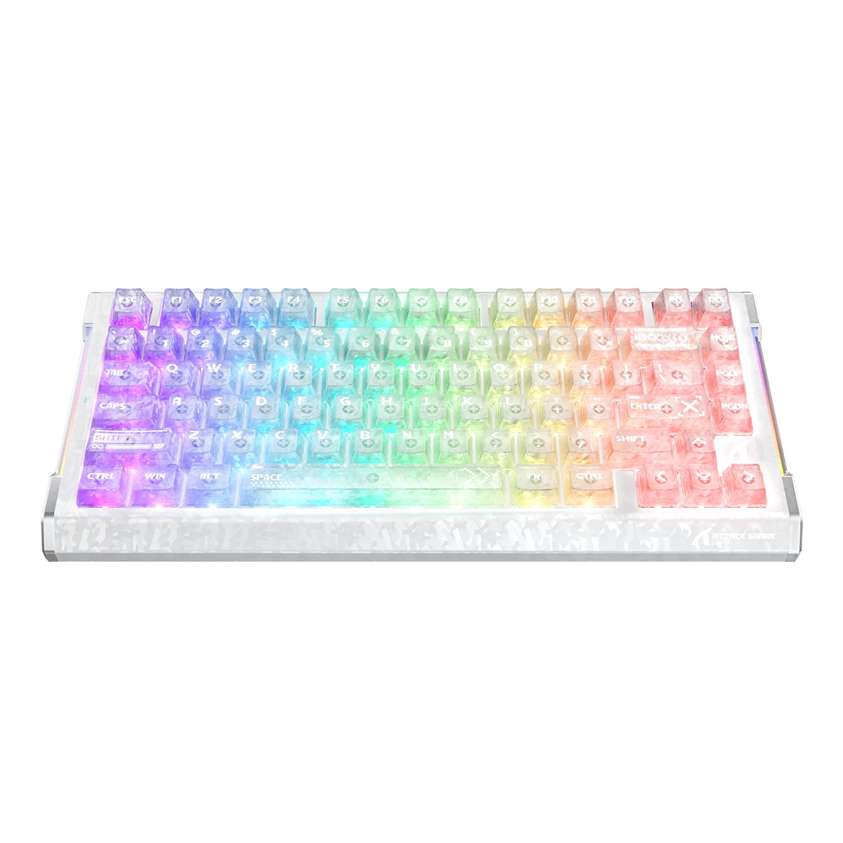 ATTACK SHARK R86 HE 카본 파이버 유선 래피드 트리거 마그네틱 스위치 게이밍 키보드(C01 ULTRA RGB 코일 케이블 포함)