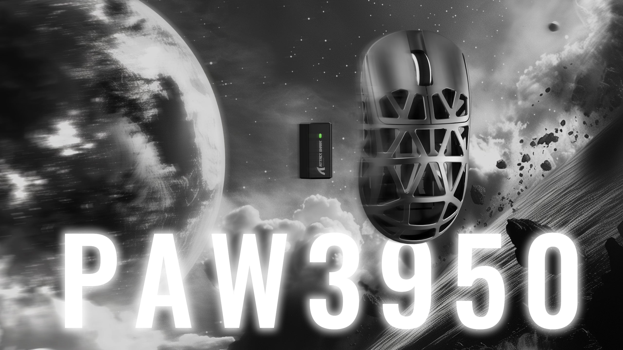 ATTACK SHARK R2 마그네슘 합금 PAW3950 게이밍 마우스 8K (충전 도크 미포함)
