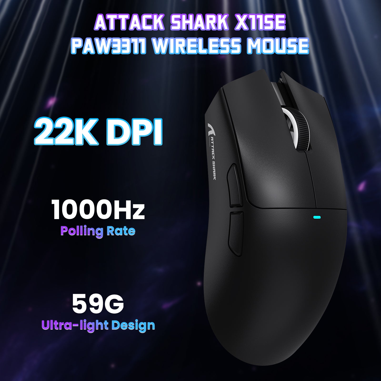 ATTACK SHARK X11SE 무선 게이밍 마우스