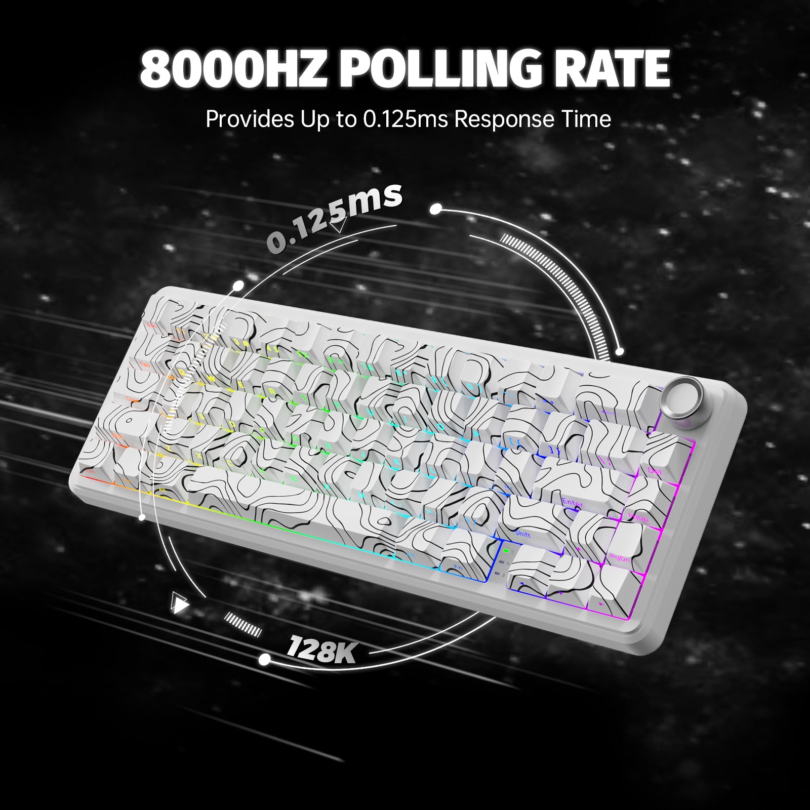 ATTACK SHARK X65PRO HE 무선 빠른 트리거 키보드 마그네틱 스위치