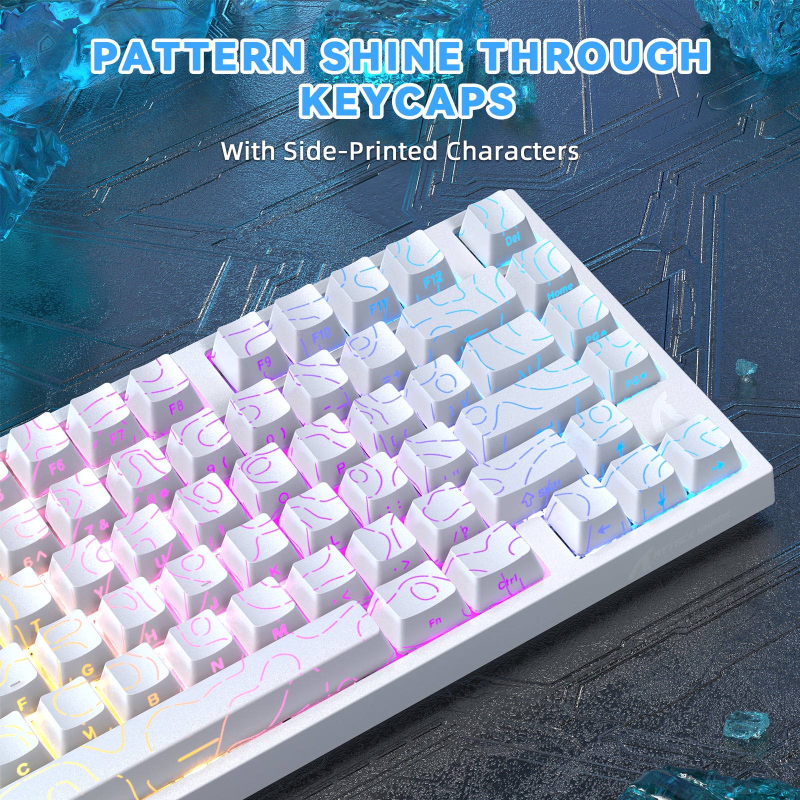 ATTACK SHARK R82 HE 래피드 트리거 키보드 마그네틱 스위치 0.005MM RT 포함