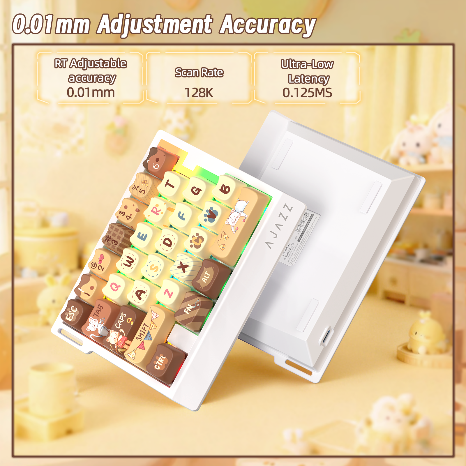 ATTACK SHARK X AJAZZ AK029 유선 한손 게이밍 키보드