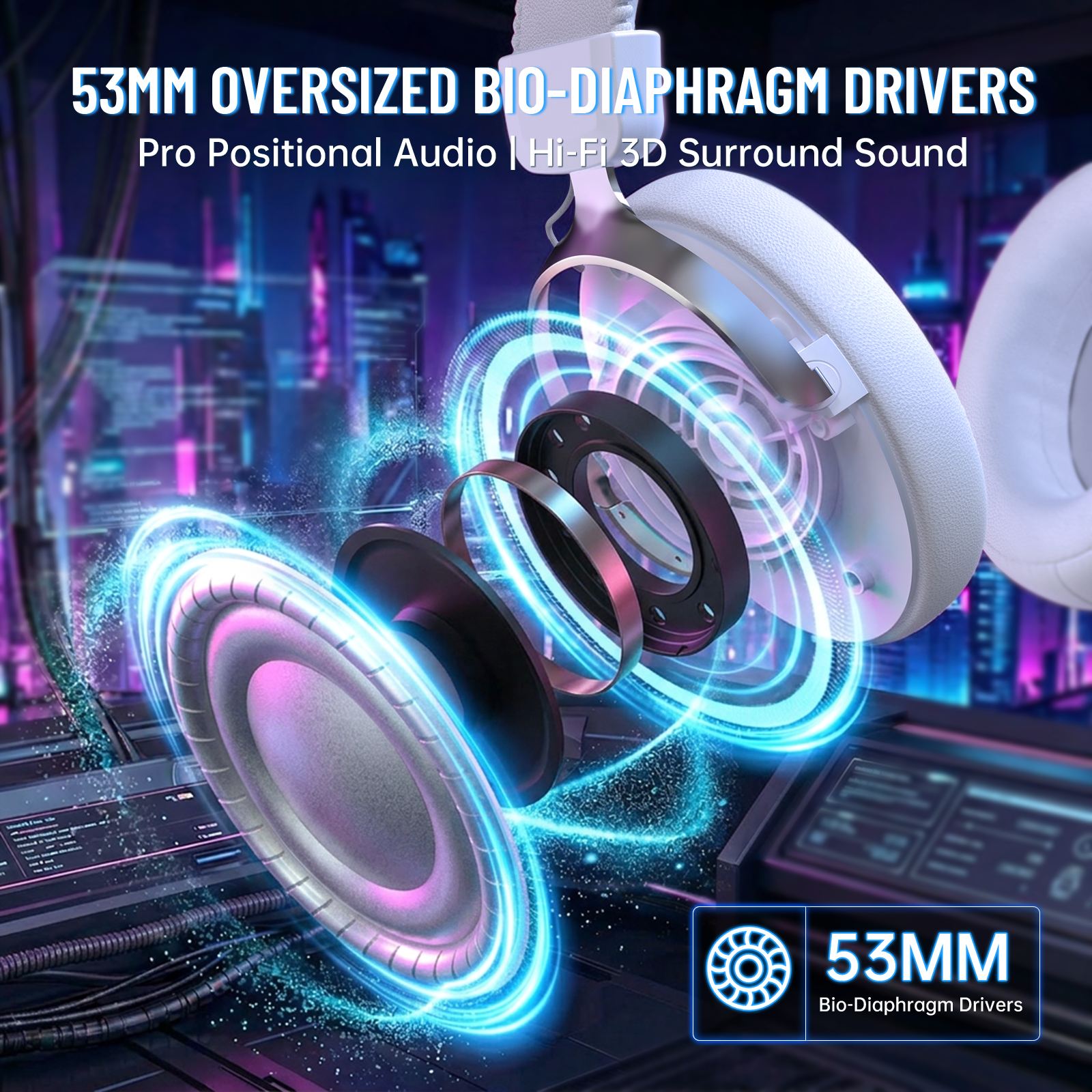 ATTACK SHARK L50 PRO 트라이모드 무선 게이밍 헤드셋