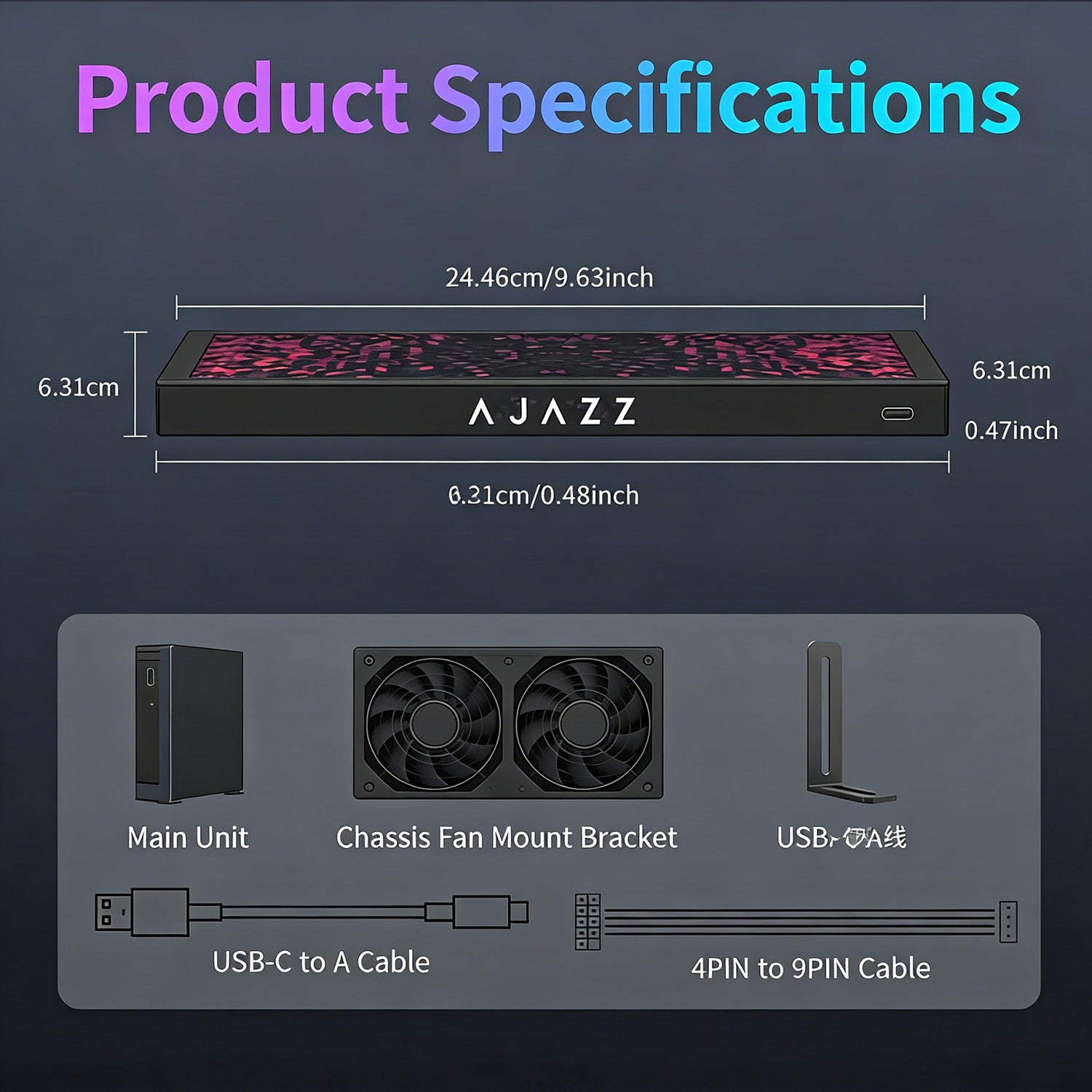 ATTACK SHARK x AJAZZ 9.2인치 IPS LCD 모니터