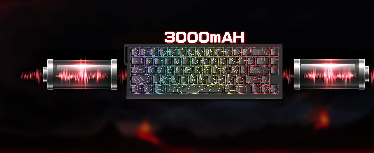 ATTACK SHARK X68PRO HE 무선 빠른 트리거 키보드 및 코일 케이블 포함