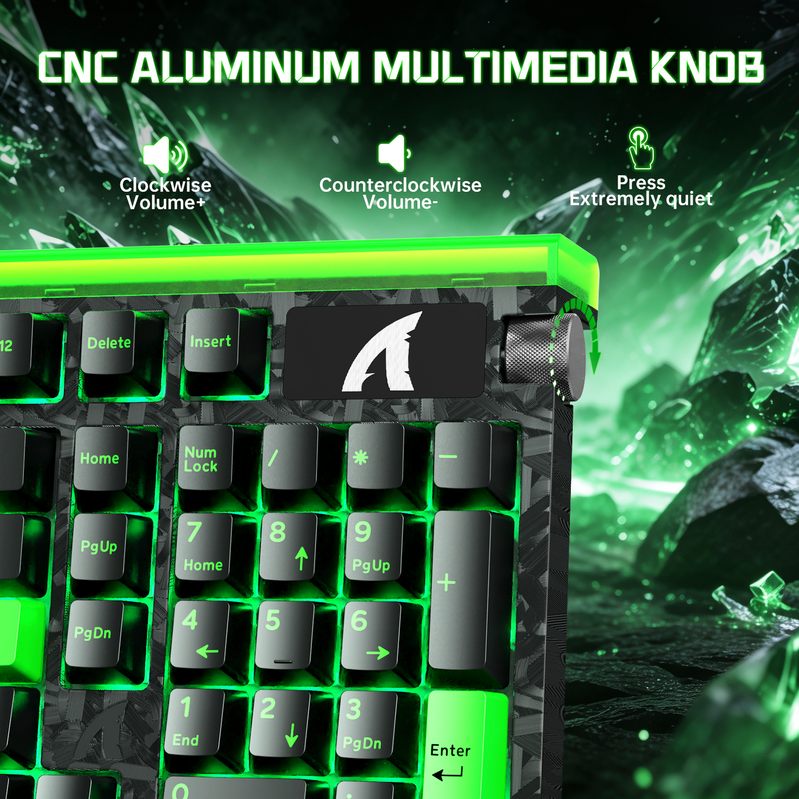 ATTACK SHARK R98 HE 카본 파이버 유선 빠른 트리거 마그네틱 스위치 키보드 C01 Ultra RGB 코일 케이블 포함