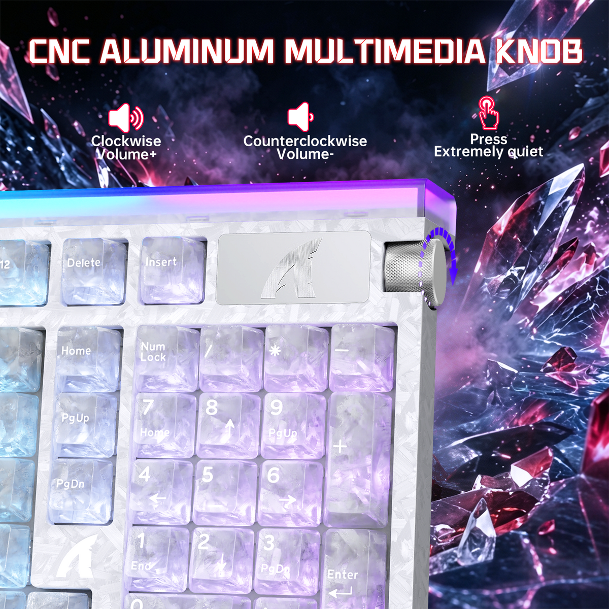 ATTACK SHARK R98 HE 카본 파이버 유선 빠른 트리거 마그네틱 스위치 키보드 C01 Ultra RGB 코일 케이블 포함