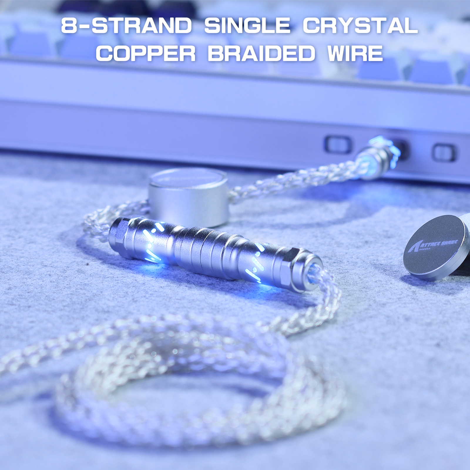 ATTACK SHARK C07 8KHz 마그네틱 키보드용 맞춤형 Aviator 케이블