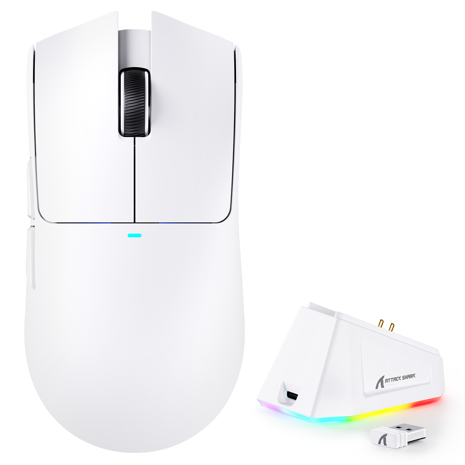 ATTACK SHARK X11 무선 게이밍 마우스 충전 도크 포함