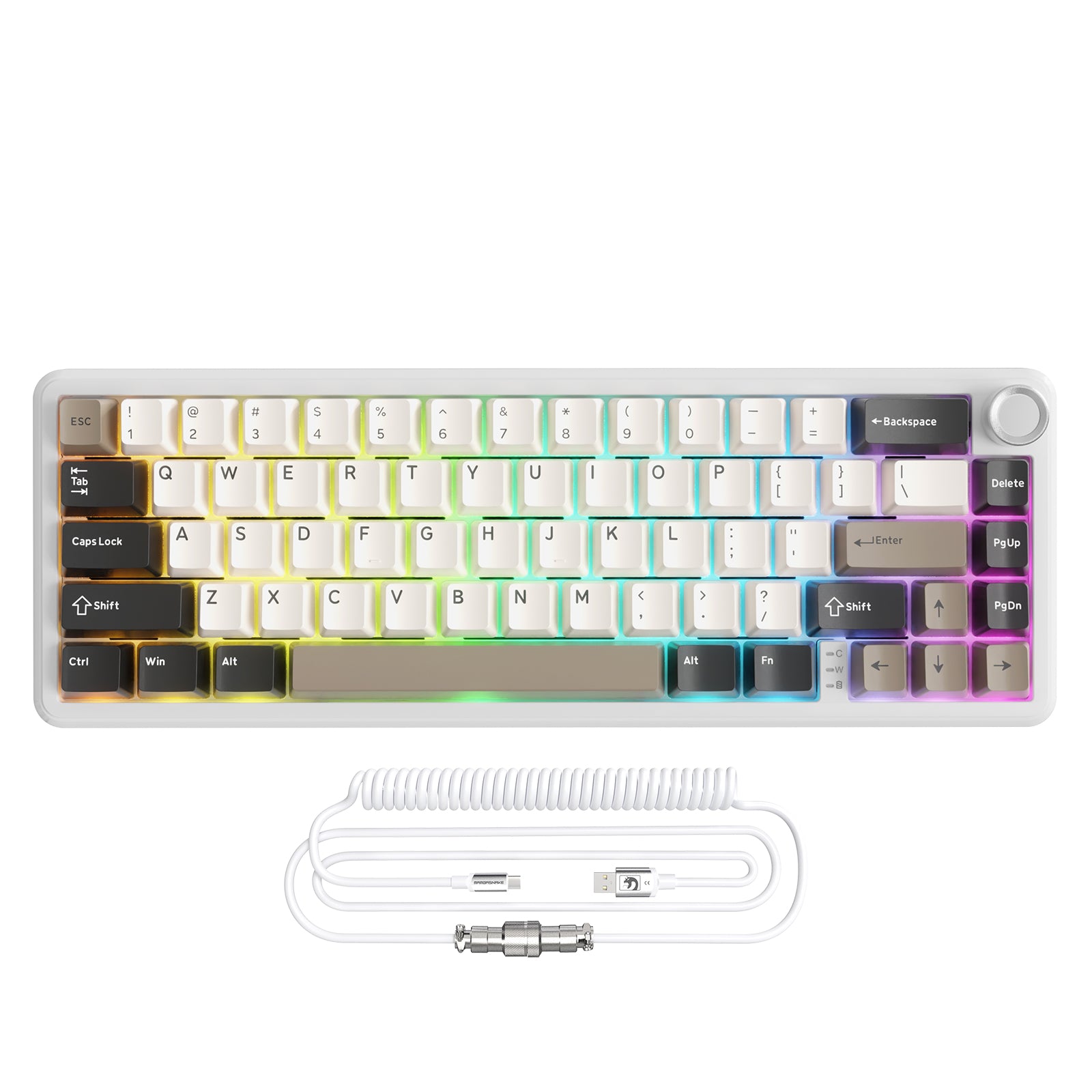 ATTACK SHARK X66 무선 기계식 키보드 (8K 코일형 케이블 포함)